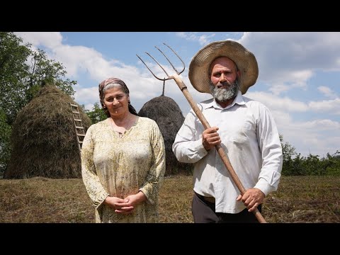 Видео: Как заготавливают сено в горах — настоящая деревенская жизнь