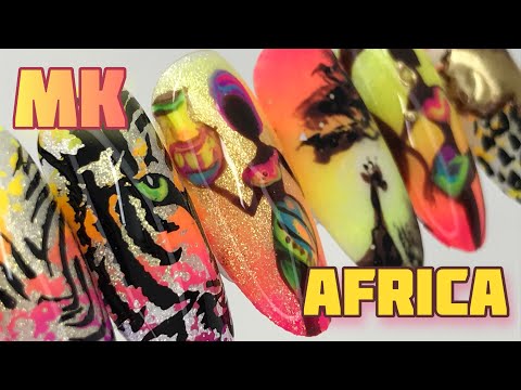 Видео: ДИЗАЙН НОГТЕЙ / АФРИКА на ногтях / Стемпинг / Рисунки