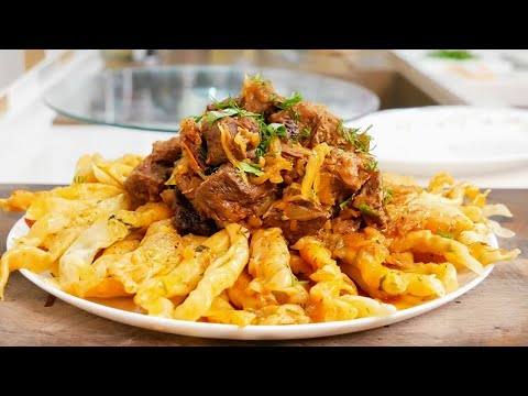 Видео: Шедевр КАЗАХСКОЙ кухни. ЖАЙМА, цыганка готовит.