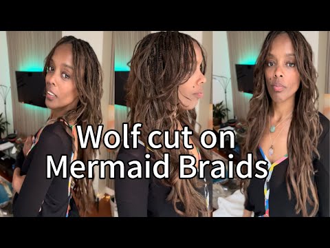 Видео: Как сделать стрижку «Волк» из косичек «Русалка»