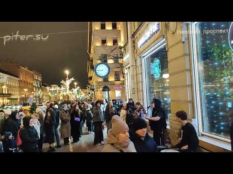 Видео: музыканты зажигают на Невском проспекте Санкт-Петербурга piter.su @piter-su