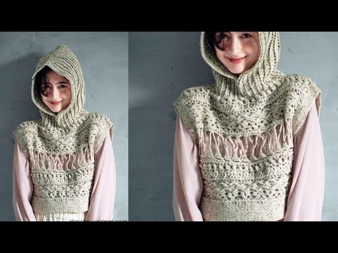 Видео: Оригинально Просто Стильно Многофункционально ЖИЛЕТ С КАПЮШОНОМ