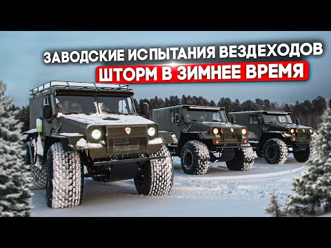 Видео: заводские испытания вездехода Шторм с клиентом