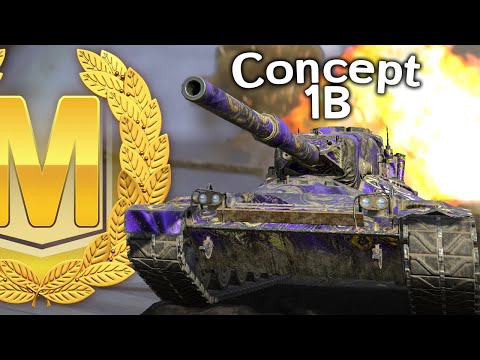 Видео: Concept 1B: Мастер и 4700 урона (Tanks Blitz)