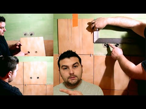 Видео: Как рисовать и вырезать кран на плитке