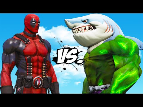 Видео: Дэдпул против Халка Акулы - Эпическая битва