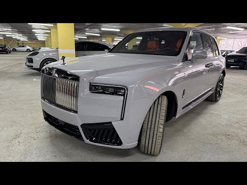 Видео: Rolls-Royce Cullinan Black Badge 2024г, цена 85.000.000 рублей.
