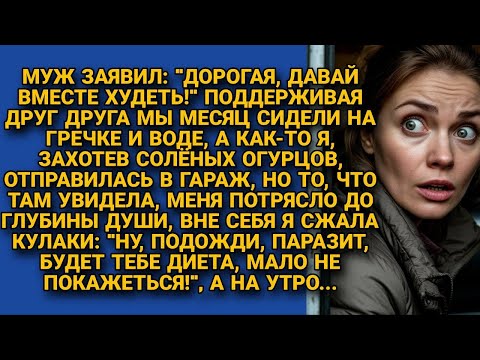 Видео: Худели вместе, пока я не зашла в его гараж — и не узнала всю правду о его «диете»...