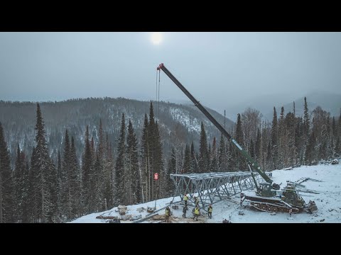 Видео: Сборка анкерно-угловой опоры У330ну-2+9