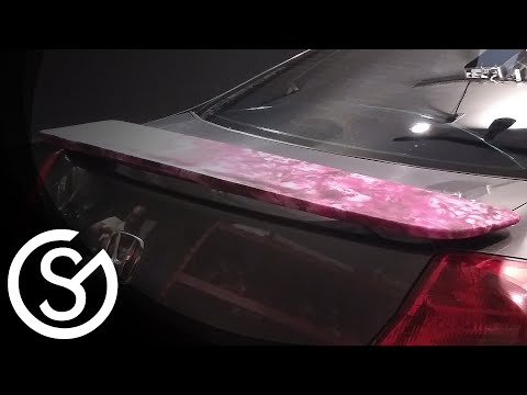 Видео: Руководство по установке самоклеящейся виниловой пленки 3M на спойлер Honda Accord из листа GunSk...