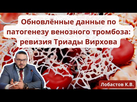 Видео: Видеолекция "Обновлённые данные по патогенезу венозного тромбоза: ревизия триады Вирхова"