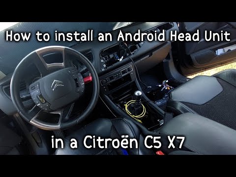 Видео: Установка Android-магнитолы в Citroen C5 X7