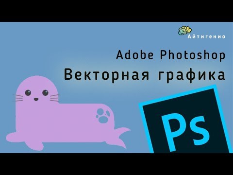 Видео: Уроки по Photoshop. Векторная графика. Рисуем тюленя