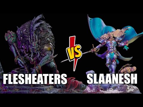 Видео: Hedonites of Slaanesh vs Flesh-eater Courts | Баттлрепорт Warhammer: Age of Sigmar