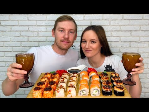 Видео: МУКБАНГ РОЛЛЫ ФИЛАДЕЛЬФИЯ Роял  ЗАПЕЧЁННЫЕ с курицей Цезарь ГОРЯЧИЕ ИТОГИ Конкурса MUKBANG ROLLS