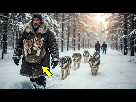 Видео: ВОЛЧАТА спасли заблудившегося ОХОТНИКА и сделали то, что ШОКИРУЕТ!