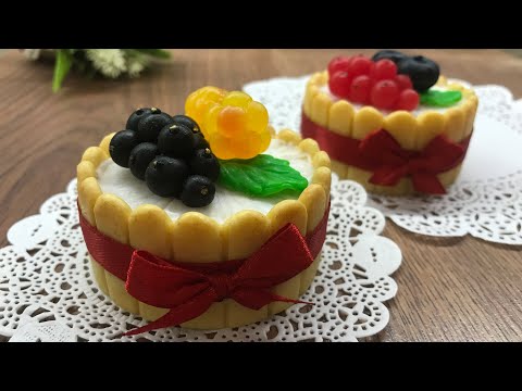 Видео: Мыловарение❤️мастер-класс «Тортик из печенья Савоярди"❤️ Soap•DIY