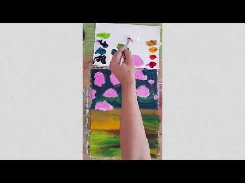 Видео: Как да нарисуваме Градински цветя с маслени бои