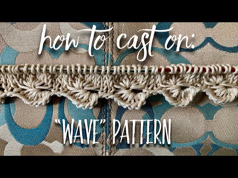 Видео: Изумительный НАБОР ПЕТЕЛЬ "Wave" 🌊 для лицевой глади! / How to cast on "Wave" pattern