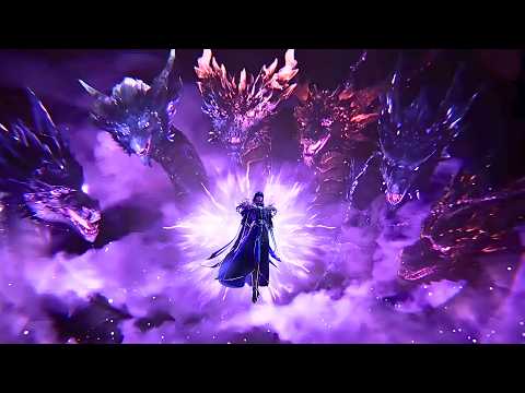 Видео: Трон Отмеченный богом - Смерть Хао Юэ бога Разрушения! Он вернётся к Лун Хаочэню? 9 уровень 6 голов!