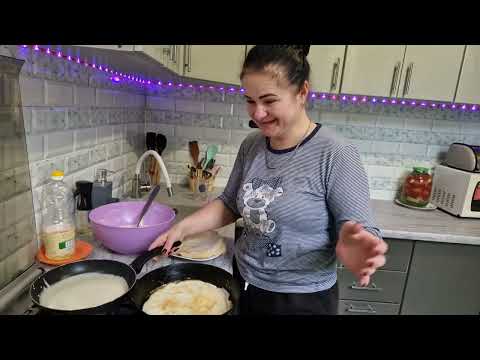 Видео: Нажарила блинов, планы меняются молниеносно