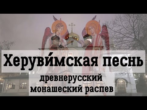 Видео: Херувимская песнь   древнерусский монашеский распев.