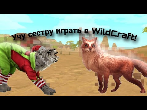 Видео: Учу младшую сестру играть в WildCraft!