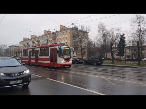 Видео: Трамвай, маршрут №29 ЛМ-99АВН б.1332 (26.01.2020) Санкт-Петербург