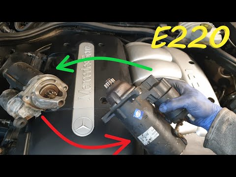 Видео: Проблемы со стартером E220 CDI Mercedes w210 — снятие, замена, проверка OM646