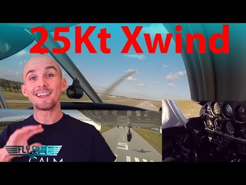 Видео: Посадка при MAX X WIND! Боковой ветер 25 узлов | Piper Warrior: КАК