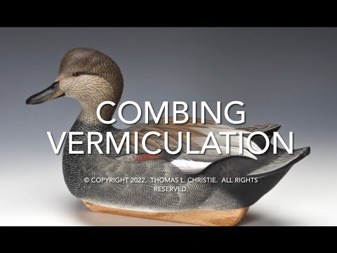 Видео: Расчесывание вермикуляции на охотничьем приманке