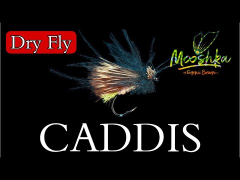 Видео: Caddis Dry Fly (Ручейник сухая мушка)