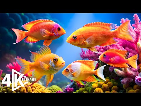 Видео: Безмятежный подводный рай в формате 4K — плавающие рифовые существа и нежные голубые волны