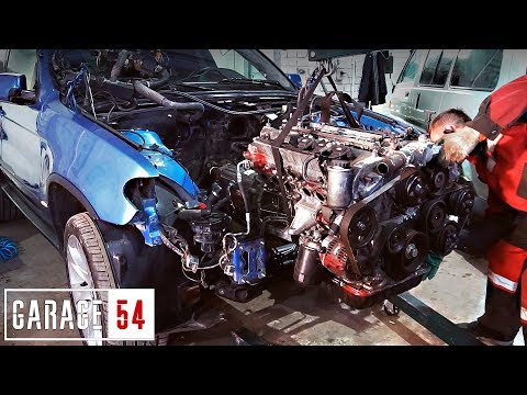 Видео: BMW X5 с ЯПОНСКИМ V12 - ПЕРВЫЙ ЗАПУСК