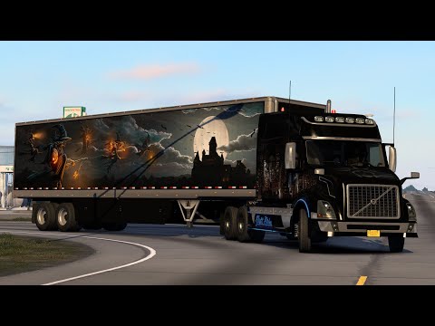 Видео: 2087 / ATS 1.56 / VOLVO VNL / ивент Хеллоуин