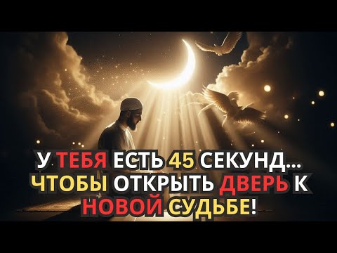 Видео: У тебя есть 45 секунд… иначе эта милость перейдёт к чьей-то другой судьбе