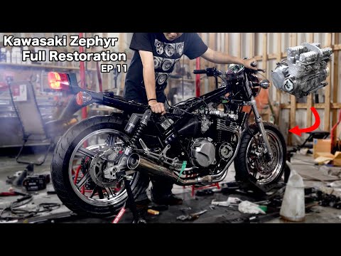 Видео: [Полное восстановление мотоцикла Kawasaki Zephyr, часть 11] В двигателе возник ненормальный шум.