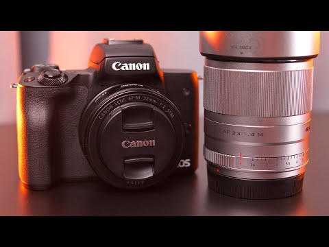 Видео: Canon 22mm f/2 против Viltrox 23mm f/1.4 | Сравнение объективов EF-M