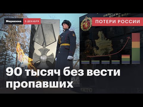 Видео: Потери России в войне. Суды попросили признать мертвыми 90 тысяч солдат | Сводка 5 декабря 2025