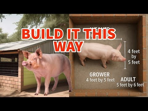 Видео: «ХВАТИТ строить неправильные загоны для свиней! (Точные размеры для отъемышей, доращивания и взро...