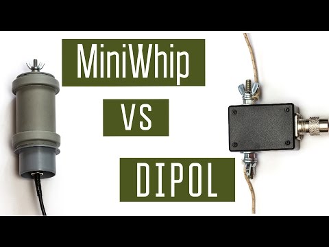Видео: MiniWhip vs Dipol. Сравнение работы антенны MiniWhip и диполь на диапазон 40м. Радиосвязь.