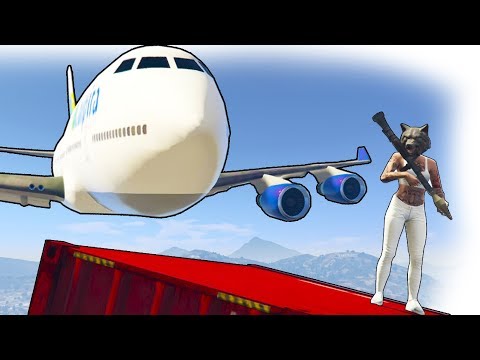 Видео: РПГ VS ОГРОМНЫЙ САМОЛЕТ - ГТА 5 ОНЛАЙН