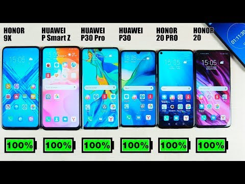 Видео: КАКОЙ СМАРТФОН ПРОДЕРЖИТСЯ ДОЛЬШЕ? 🔥 HONOR 9X, HUAWEI P SMART Z, HUAWEI P30 PRO ИЛИ