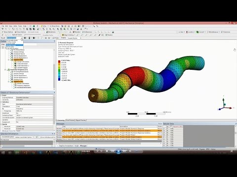 Видео: Запись вебинара "Обзор решении задач неявной динамики в ANSYS Mechanical"