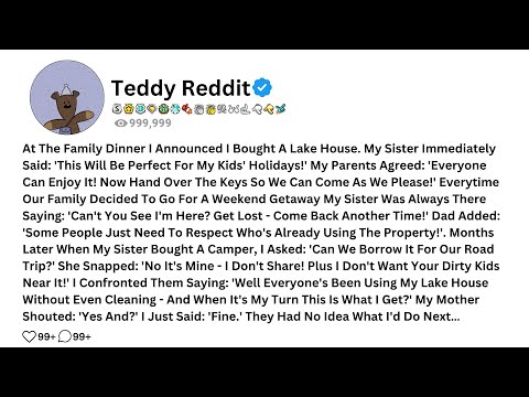 Видео: На семейном ужине я объявила о покупке дома у озера. Сестра сразу сказала: «Это будет...»