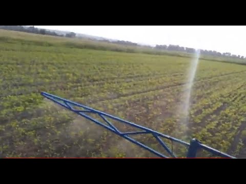 Видео: опрыскиватель на 12 в первый выезд.