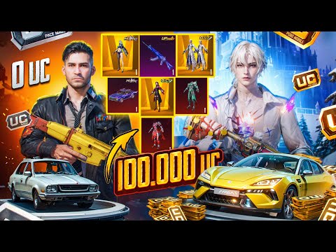Видео: $100 000 UC! 🔥 ПРОКАЧКА ПОДИСЧИКА - ВЕЗУЧИЙ АККАУНТ! 🤩 ОГРАБИЛИ ИГРУ И ЗАБРАЛИ ВСЕ СКИНЫ!