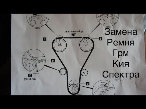Видео: Замена ГРМ Kia Spektra