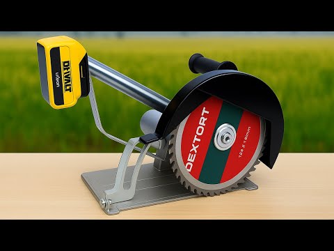 Видео: Хватит покупать циркулярные пилы! Как сделать мощную пилу из двигателя 12V | DIY и изобретения