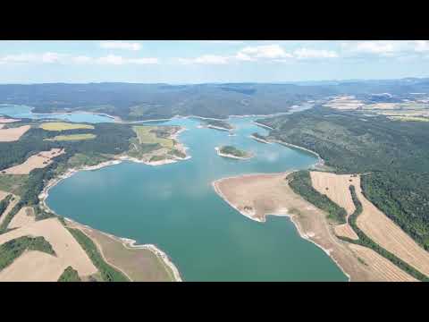 Видео: Язовир Тича село Ловец. 11.07. 25г. Снимано с dji mini 3. 